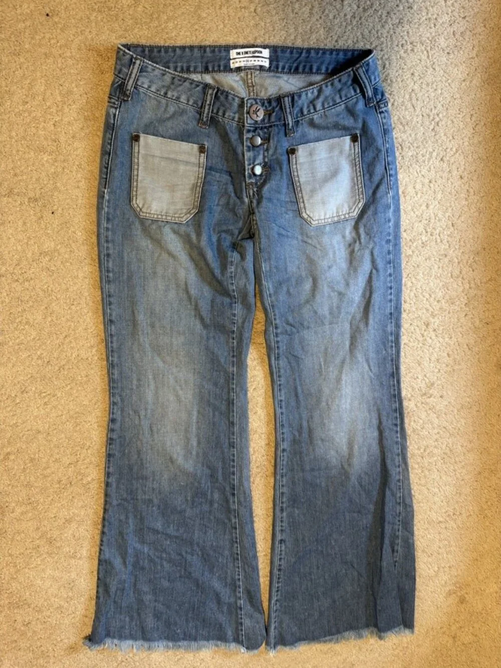 One x OneTeaspoon Womens Westenders Low Waisted Wide Leg Jeans NWOT Size 26